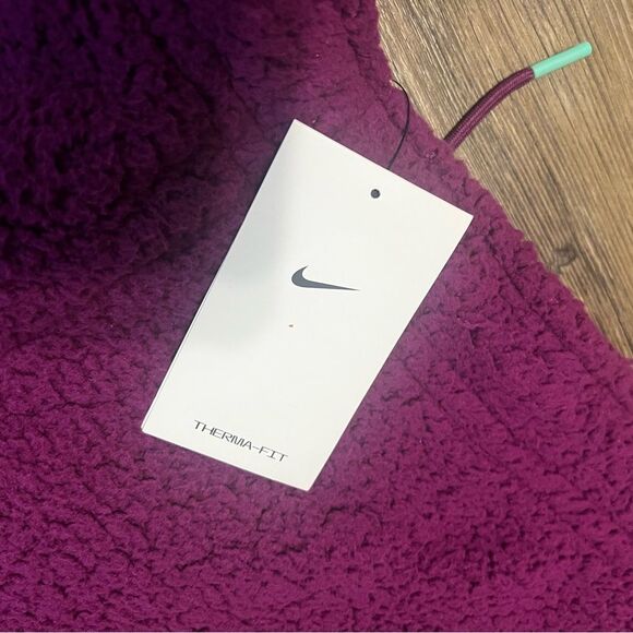 NWT Nike Therma-Fit Teddy Fleece Joggers Purple Full Length Elastic Waist XXL - Picture 6 of 12